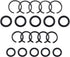 1/2" 3/8" Impact Wrench Retaining Socket Rings with Ring Wrench for Electric Wrench, 10 Sets