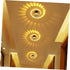 1W DOITOOL Modern Spiral LED Wall Sconce Yellow Light for KTV Atmosphere