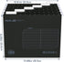 MerryNine 36pcs Black Hanging File Folders, Letter Size, 1/5-cut Adjustable Tabs, Inserts
