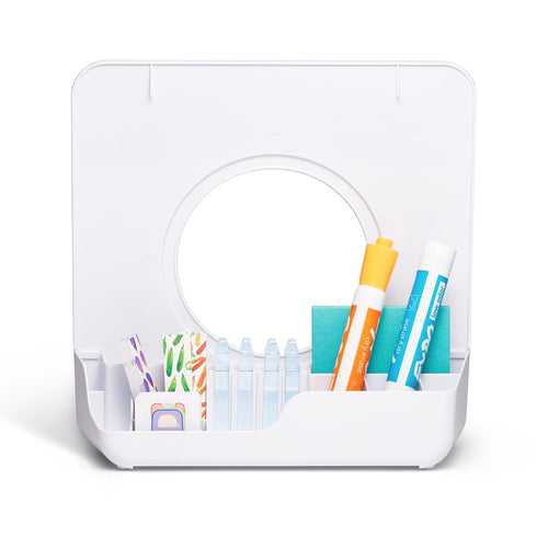 Visual Scheduler Accessory for TIME TIMER 8 inch, Dry Erase Board with Caddy, Marker & Picto Cards for Kids