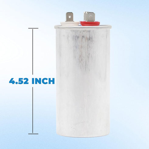COOLWAY 45/7.5 uF Dual Run Start AC Capacitor 370V or 440V for AC Motor Start, Heat Pump, Condenser, Pool Pump