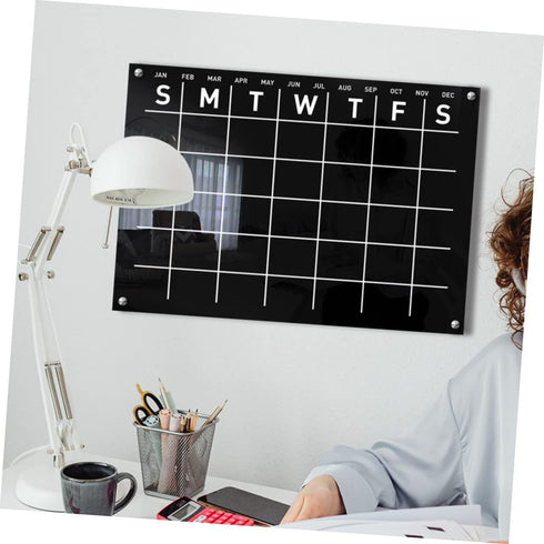 STOBOK 1 Set Erasable Message Board, Wall Mounted Memo Board, Chore Chart, Calendar, Office Decor, Weekly Plan Note