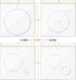 Pack of 4 Circle Inlay Template Set - Router Templates for Woodworking and Decorative Router Jig