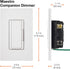 Dimmer Lutron Maestro Companion Multi-Location | Not for Standalone Use | MA-R-AL, Almond