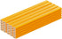 25 Pack Carpenter Pencils with Ruler - Flat Yellow Octagonal Woodworking Pencils for Construction, Marking, Framing
