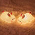 Dimmable Bunny Lamp, Rabbit Night Light with Timer, Soft Silicone Big Face Bunny Easter Gifts, Rechargeable LED Nursery