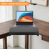 BOUNHOHE 17 inch Clamp-on Corner Desk Connector Sleeve Plate, L Desk Platform Extender Attachment, Corner Desk mat
