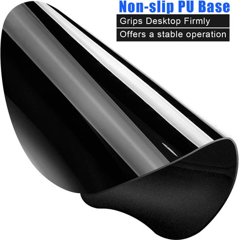 JIKIOU Ergonomic Mouse Pad with Gel Wrist Support, Comfortable Mousepad with Non-Slip PU Base for Computer Laptop Office