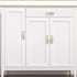 DLOULP 4Pcs Drawer Pulls Metal Dressers Knob Cupboard Handle Modern Furniture Handle Simple Square Bedside Cabinet Pull