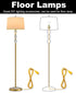 Lamp Repair Kit for Table and Floor Lamps, Rewiring Kit with 3 Way Socket Replacement, 12FT Cord, Brass Finish