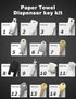 29Pcs Set, Dispenser Key for Most Popular Paper Towel, Toilet Paper, Soap Dispensers Universal Replacement Keys