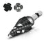 M35 Four Spiral Flute Cobalt Step Drill Bit, 1/4"-3/4" Wear-Resistant TiAlN Coated for Metal, Wood, Plastic