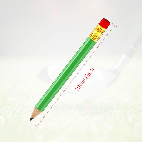 Outus 72 Pcs Golf Pencils Half Pencils with Eraser Baby Shower Pencils Mini Pencils for kids for Baby Shower Bridal Shower Wedding Golf School Office (Green) by Outus