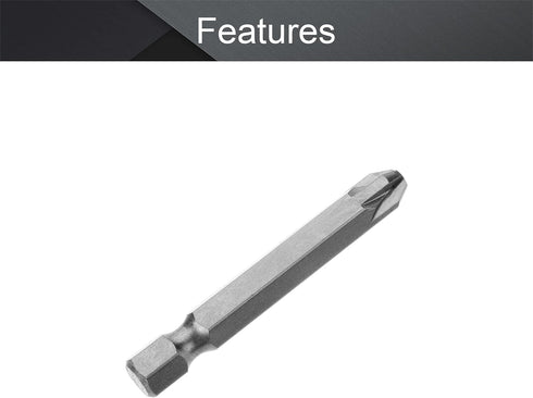 Utoolmart Pozidriv Screwdriver Bits, PZ3 Pozidriv Head Screw Driver Bit, 1/4 Inch Hex Shank, 50mm Length