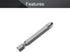Utoolmart Pozidriv Screwdriver Bits, PZ3 Pozidriv Head Screw Driver Bit, 1/4 Inch Hex Shank, 50mm Length