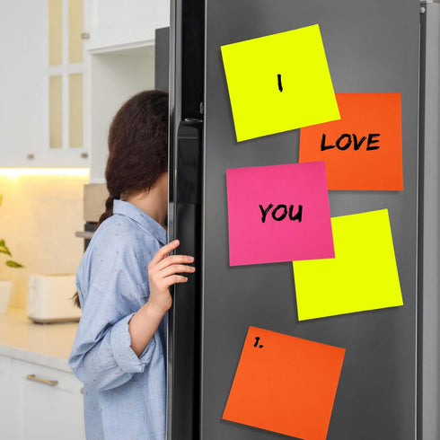 Zubebe 11 x 11 Inch Jumbo Sticky Notes, Bright Colors Sticky Pads, Large Self Stick Note Pads for Office