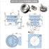 LUTRZPVT Toolbox 61.5MM 1Pcs(739-3) Panel Lock Stainless Steel Flush Pull Slam Latch Furniture Handle Lock Knob Car