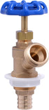 SharkBite 1000296461 25494Z Brass Crimp Boiler Drain Valve, 3/4 in. x 3/4