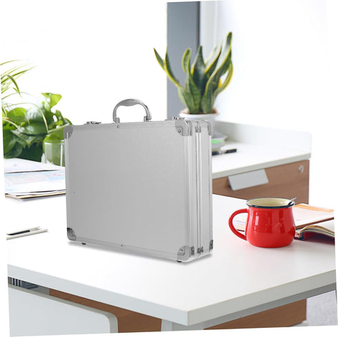 Toolbox Uonlytech Portable Alloy Organizer with Lock Shockproof Travel Case for Tools Gadgets Medicine Large Capacity
