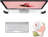 Mouse Pad Wrist Support, Ergonomic Gel Mouse Pad with Wrist Rest, Comfortable Computer Mouse Pad for Laptop, Pain Relief Mousepad with Non-Slip PU Base (Rose) by eulps
