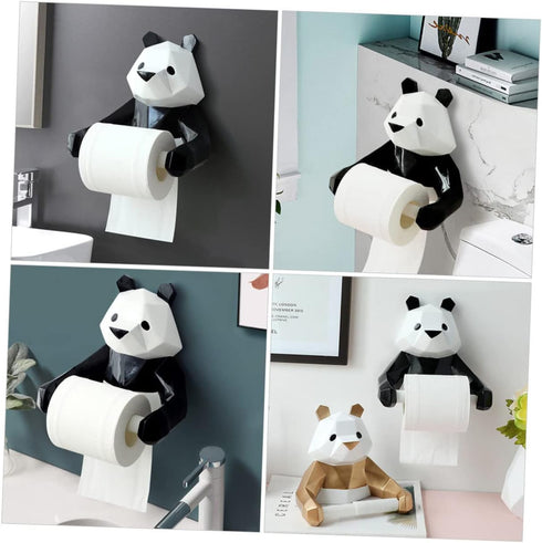 Panda Design Compact Paper Holder Stand for Towel and Tissue