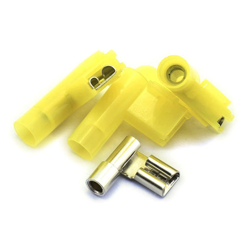 DZS Elec 30pcs A.W.G. 12-10 24A Fully Insulated Female Spade Wire Connector Quick Disconnects
