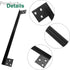 Aoserge 1 11 Inch Jimmying Pcs Latch Guard Plate Stainless Steel Outswing Security Protector, Heavy Duty L-Shaped Lock
