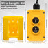 4 12V F-G018-4W Taiss Wire Dump Trailer Remote Control Switch DC - Industrial Pushbutton Up Down Controller for Truck