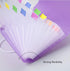 ESUPPORT 4 Pack Mini Accordion File Organizer, 13 Pockets Expanding File Folders for Storage of Invoice Cards, Coupons,