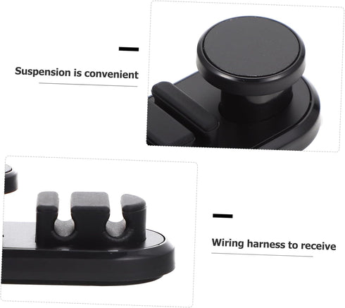 DOITOOL Storage Clip for Car Multi-Purpose Cable Organizer Holder for Keys USB Cords and Headphones Abs Material Easy