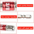 TIMESETL 3Pcs 1/4" 3/8" 1/2" Cr-V Hex Shank Impact Grade Socket Adapter Extension Set
