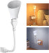 JINPIAOPIAO Flexible Goosenecks USB LED Desk Lamp with Adjustable Warm White Lights for Bedroom Reading Nightlight Dorm