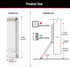 Kickdown Door Stoppers, No Drilling Door Stop with Adhesive Stickers, Easy Pedal Doorstop for Office, Dorm, Classroom,