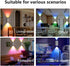 Rechargeable Motion Sensor Night Light, Magnetic RGB Color Changing LED Ambient Lighting, Compact Battery Operated