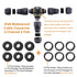 IP68 Waterproof Cable Connector 3-Channel 3-Poles, Outdoor Waterprrof Junction Box Connector,Ideal for 2 or 3 Pin Cables 4-12mm,Use for Outdoor Billboards,Tunnel Lights,Road Landscape Lights