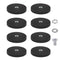 QZYIPI 8 Pack Rubber Coated Neodymium Magnets with 1/4"-20 Thread Hole, 30LBS Strong