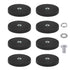 QZYIPI 8 Pack Rubber Coated Neodymium Magnets with 1/4"-20 Thread Hole, 30LBS Strong