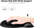 EooCoo Ergonomic Mouse Pad with Wrist Support, Memory Foam Wrist Rest, Non-Slip Base, 9.64 x 8.26 in