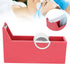 Eyelash Tape Dispenser, Portable Desktop Cutter for Home Salon Eyelash Extensions Supplies (Red)