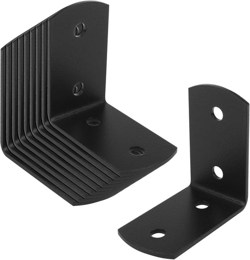10 2" 2" Furniture,14 Pcs x L Angle Bracket, Shelf Corner Brace for Wood Guage Thick