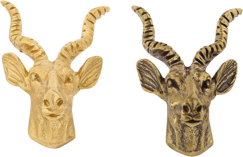 Zeizafa Unique Drawer Pulls Brass Dressers Knob Cupboard Handle Modern Furniture Handle Goat Shape Bedside Cabinet Pull