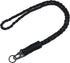 Heavy Duty Neck Lanyard Keychain for Men Women, Black Parachute Rope Necklace with HK Clip for ID Card Holder
