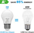 ORALUCE A15 LED Bulb, 5 Watts Warm White 3000K, 40W Equivalent, E26 Standard Base, 6 Pack