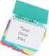 C-Line Spiral Bound Index Card Notebook, Includes 60 Ruled 3 x 5 Inch Index Cards, 1 Notebook, Color May Vary (48750)