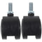 ERINGOGO 2pcs Laundry Rolling Cart Caster Wheels Mute Replacement Casters for Home