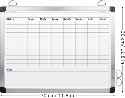 EAONE Magnetic Chore Chart & Whiteboard for Kids/Adults, 16x12, Double Sided Dry Erase Chore Board for Wall