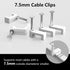 Jadaol 100Pcs 7.5mm Cat6 RJ45 Cable Clips with Nails, Custom Fit for Flat Ethernet Cable, Wall Wire Tacks for LAN