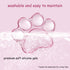 Hunfuthr Cat Paw Mouse Wrist Rest, Pink Gel Clear Mouse Wrist Support Pad, Cute Ergonomic Wrist Cushion for Mouse, Soft