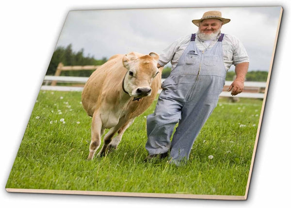 3dRose Prince Edward Island, Avonlea Village, Dairy Farmer -CN09 DBR0158 - Dave