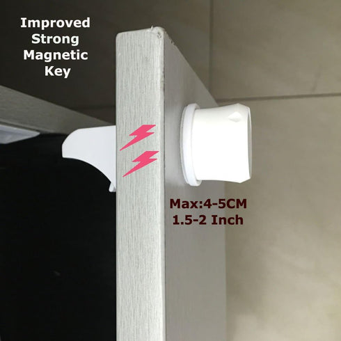 (3) Vmaisi Magnetic Cabinet Locks Replacement Keys